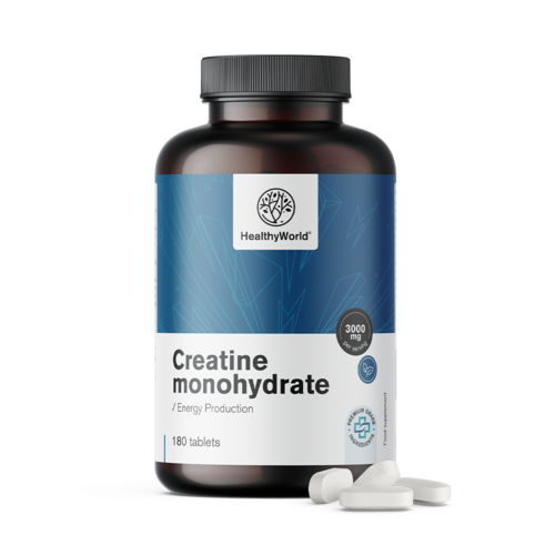 Mονοϋδρική κρεατίνη 3000 mg, 180 δισκία