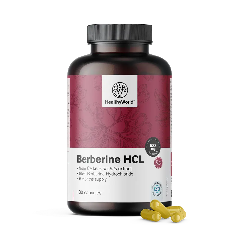 Υδροχλωρικός βερβερίνης 500 mg από εκχύλισμα Berberis aristata