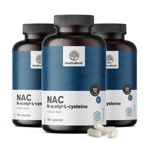 3x NAC 500 mg, συνολικά 540 κάψουλες