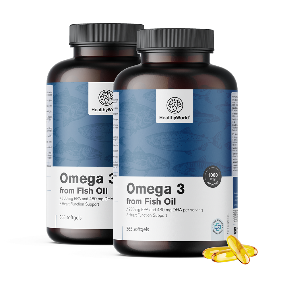 Ω-3, 1000 mg με EPA και DHA.