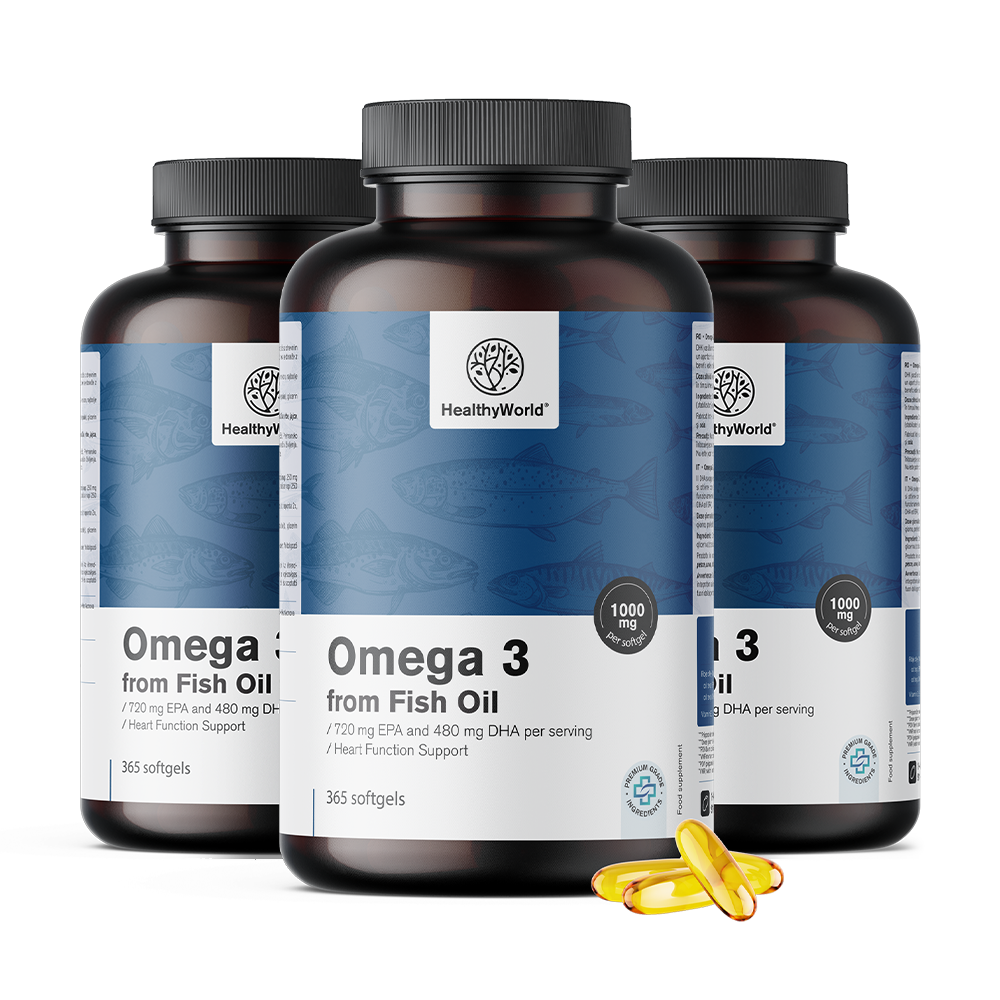 Ω-3, 1000 mg με EPA και DHA.