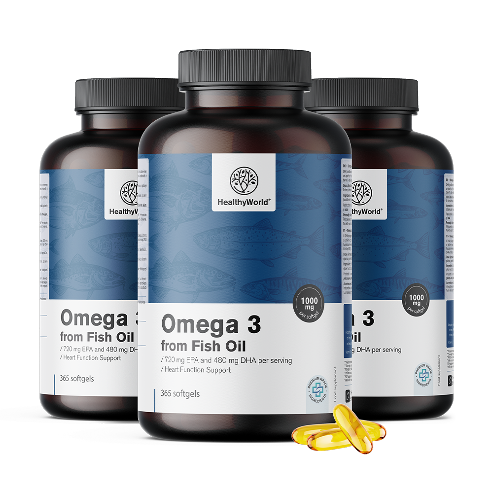 Ω-3, 1000 mg με EPA και DHA.