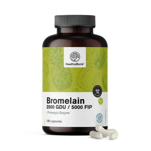 Βρωμελαΐνη 500 mg, 180 κάψουλες