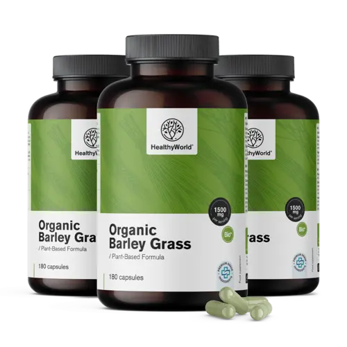 3x Κριθαρόχορτο 1500 mg, συνολικά 540 κάψουλες