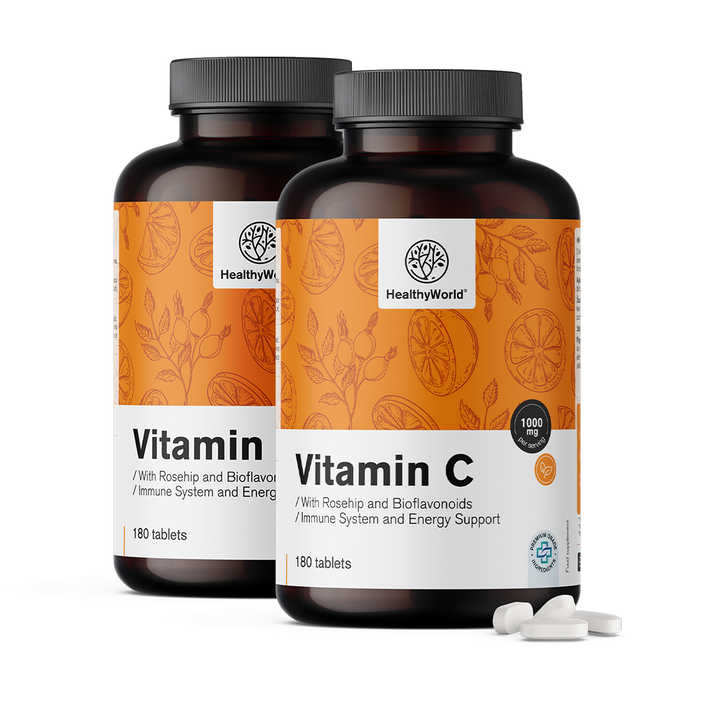 Βιταμίνη C 1000 mg - με εκχύλισμα από τριαντάφυλλο και βιοφλαβονοειδή