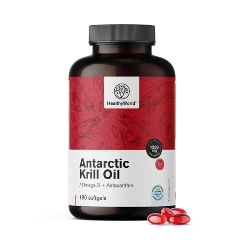 Έλαιο κριλ 1200 mg, 180 μαλακές κάψουλες