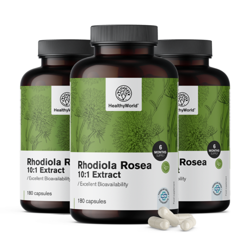 3x Ροδιόλα 8000 mg, συνολικά 540 κάψουλες