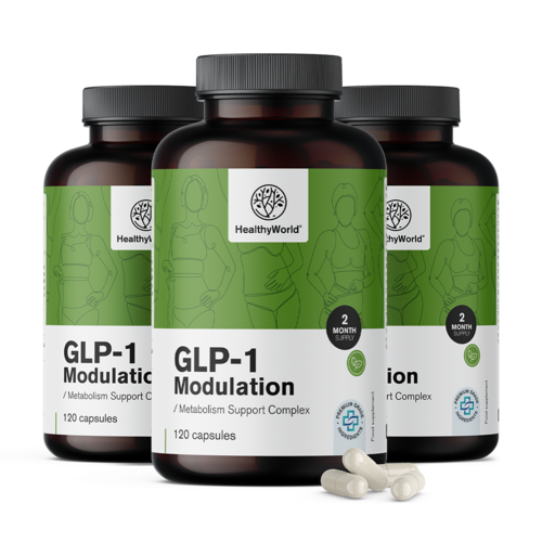 3x GLP-1 Modulation – σύμπλεγμα για υποστήριξη του μεταβολισμού, συνολικά 360 κάψουλες