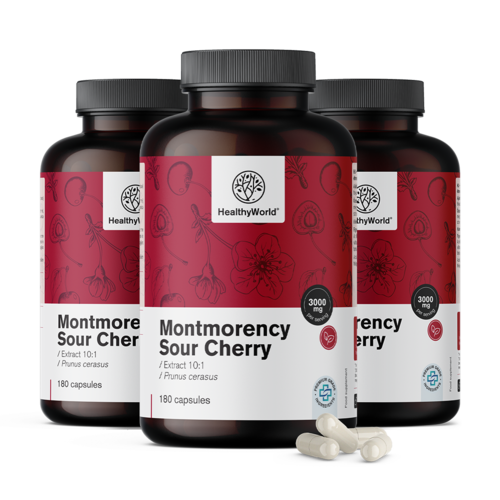 3x Βύσσινο Montmorency 3000 mg, συνολικά 540 κάψουλες