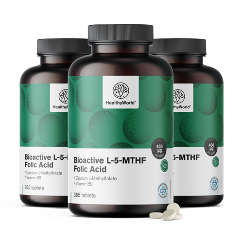 3x Ενεργό φολικό οξύ L-5-MTHF, συνολικά 1095 δισκία