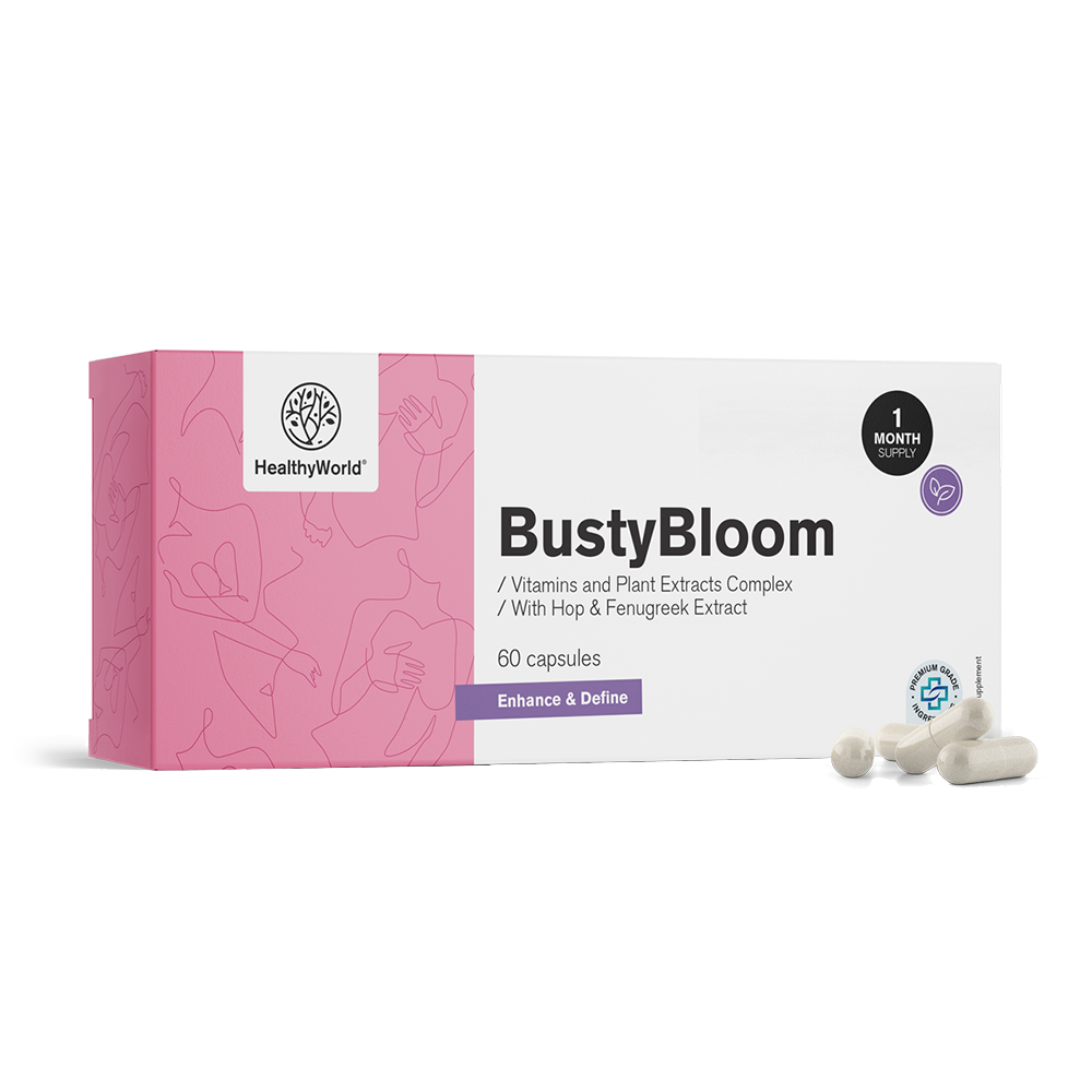 BustyBloom - σύμπλεγμα βιταμινών και φυτικών εκχυλισμάτων.