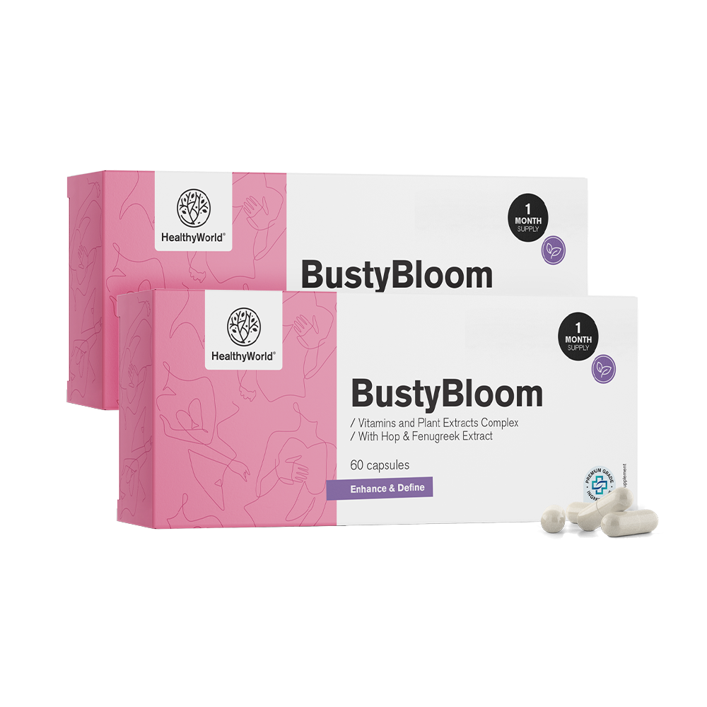 BustyBloom - σύμπλεγμα βιταμινών και φυτικών εκχυλισμάτων.