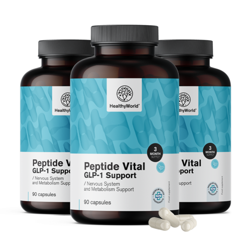 3x Peptide Vital, σύμπλεγμα GLP-1, συνολικά 270 κάψουλες