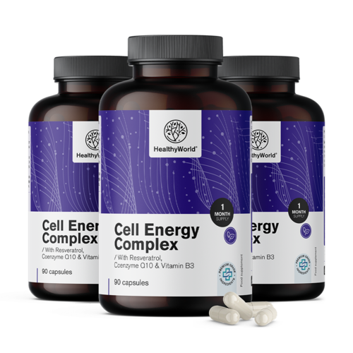 3x Cell Energy – σύμπλεγμα για τον ενεργειακό μεταβολισμό, συνολικά 270 κάψουλες