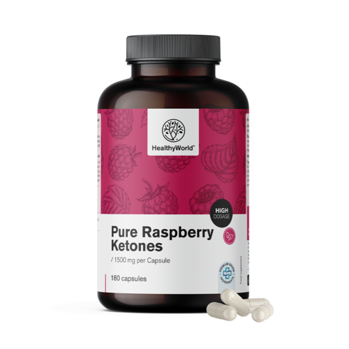 Κετόνες σμέουρου 1.500 mg, 180 κάψουλες