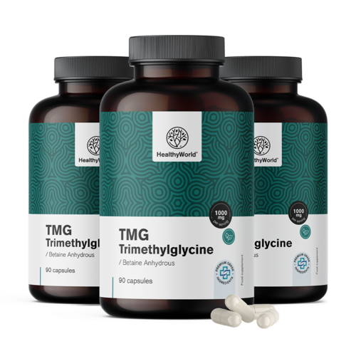 3x TMG – Τριμεθυλογλυκίνη, συνολικά 270 κάψουλες