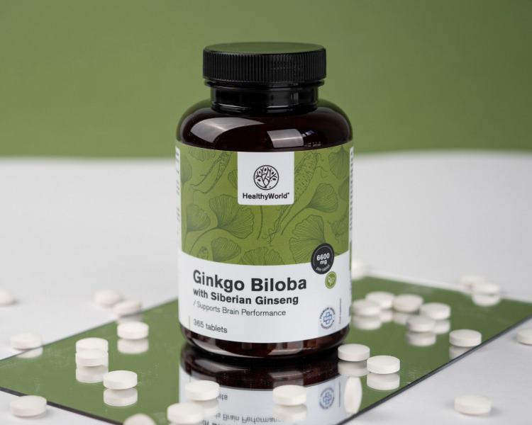 Ginkgo biloba με τζίνσενγκ Σιβηρίας 6600 mg
